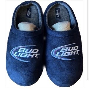 Bud light novelty slippers Mens size 9/10